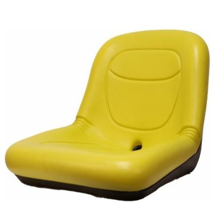 Yellow Low Back Seat Fits John Deere Mower F510 F525 -  AFTERMARKET, SEQ90-0549